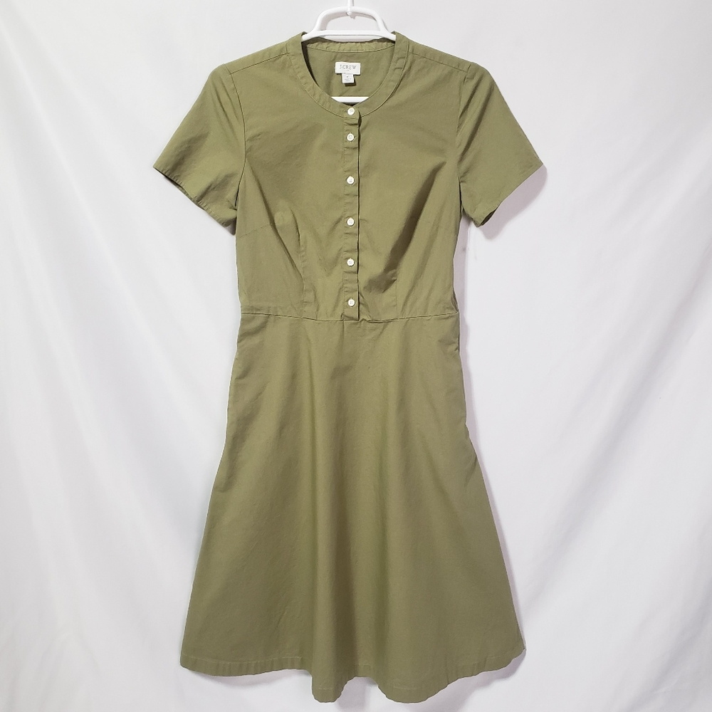 J. Crew Button Down Cotton Minimalist Dress